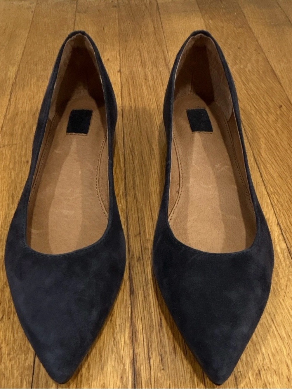 Frye Pointed Toe Women's Flats in Navy Suede size US 6.5 B